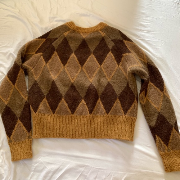 BLOGGERS FAVORITE!! GORGEOUS ZARA Argyle Sweater - Picture 7 of 8